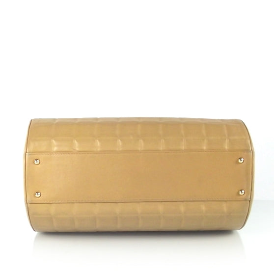Chanel Lambskin Chocolate Bar Quilted Bag Beige 5 of 9