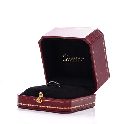 Cartier 18K White Gold 3.5mm LOVE Wedding Band Ring 55 7.25 4 of 4