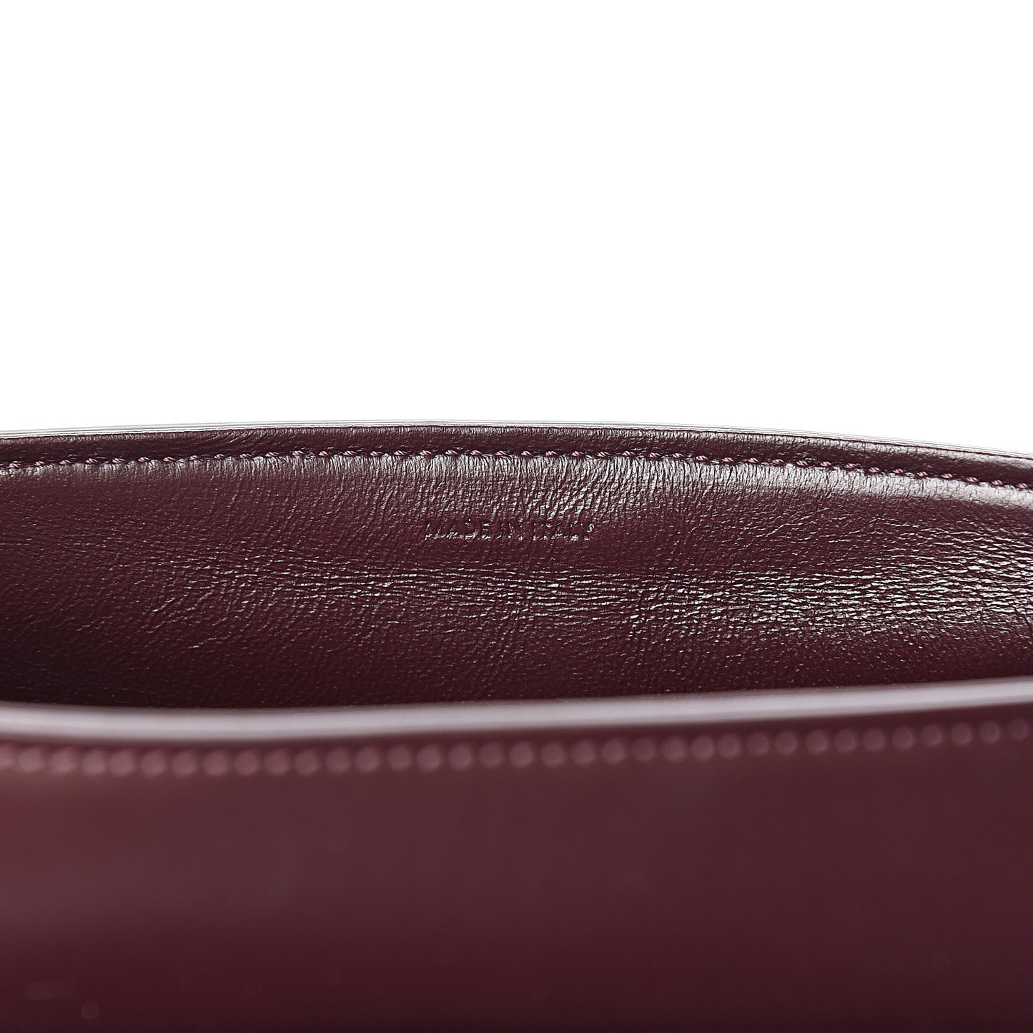 Burgundy Satinated Calfskin Besace 16 Burgundy