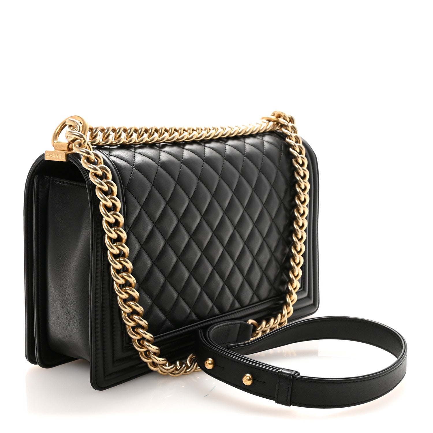 Chanel Lambskin Quilted New Medium Boy Flap Black 3 of 11