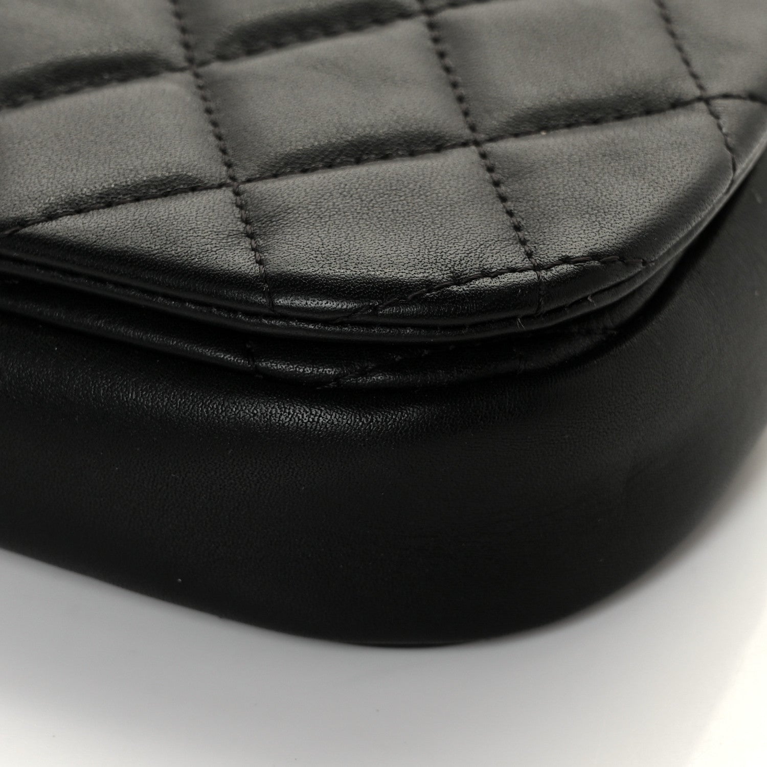 Chanel Calfskin Quilted Coco Mail Clutch With Chain Black 10 of 11