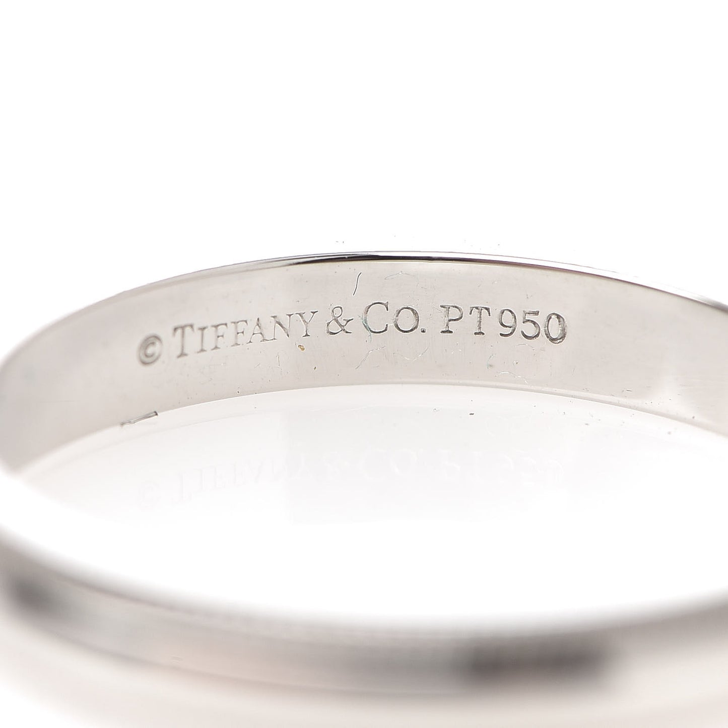 Platinum 3mm Milgrain Wedding Band Ring 54 7