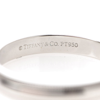 Tiffany Platinum 3mm Milgrain Wedding Band Ring 54 7 4 of 4