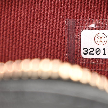 Chanel Lambskin Quilted CC In Love Heart Waist Belt Bag With Chain Black 7 of 10