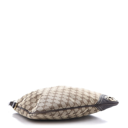 Gucci Monogram Medium New Britt Hobo Dark Brown 4 of 17