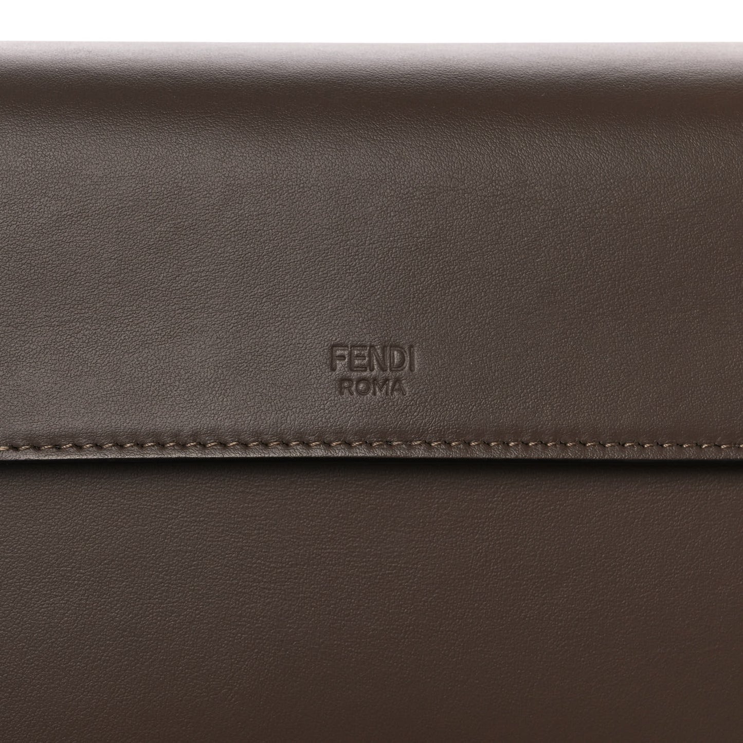 Vitello Century F is Fendi Bi-Color FF 1974 Embossed Kan I Shoulder Bag Maya Black