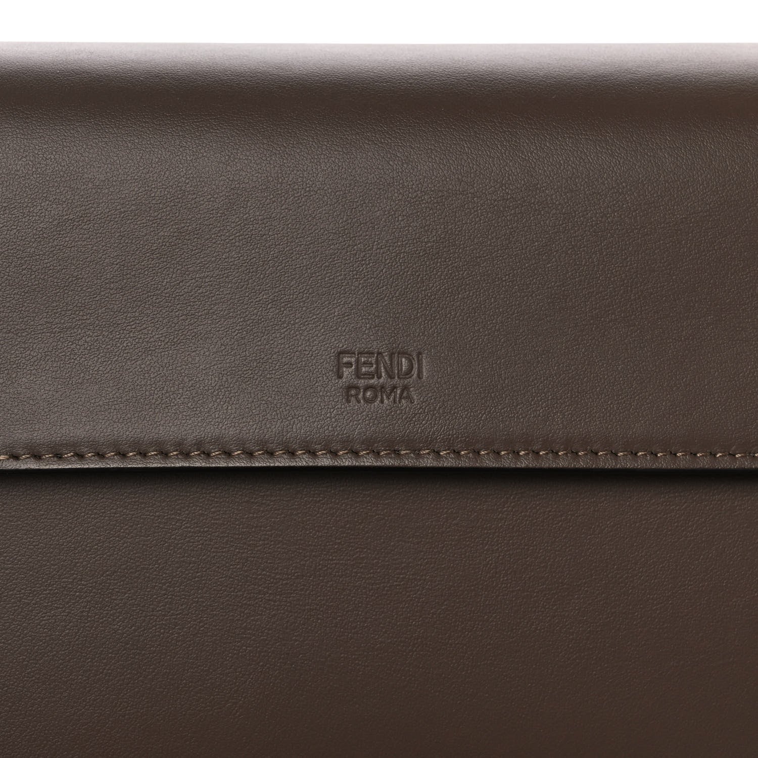 Fendi Vitello Century F is Fendi Bi-Color FF 1974 Embossed Kan I Shoulder Bag Maya Black 11 of 14