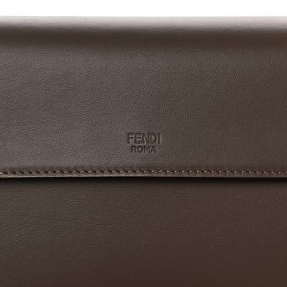 Fendi Vitello Century F is Fendi Bi-Color FF 1974 Embossed Kan I Shoulder Bag Maya Black 11 of 14