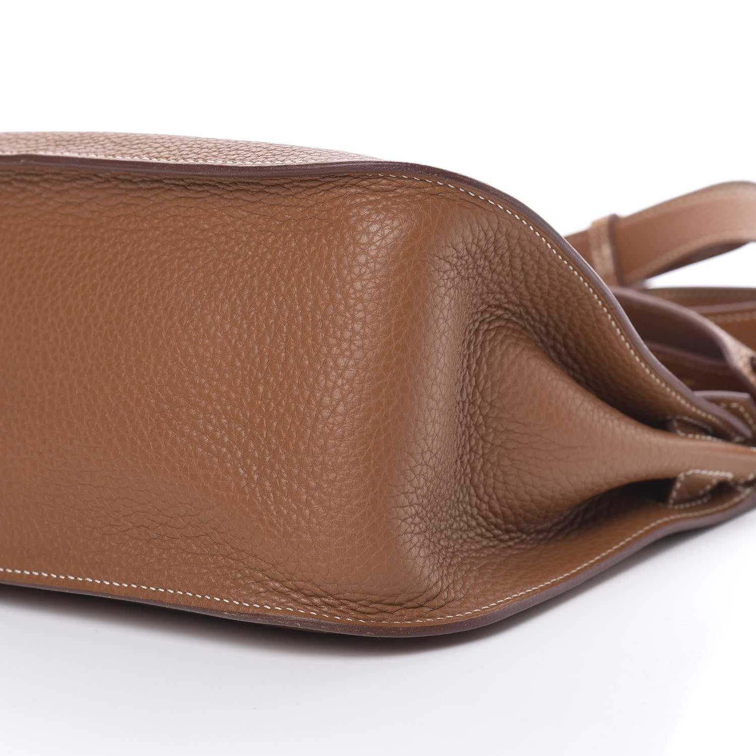 Hermes Taurillon Clemence Jypsiere 28 Gold 10 of 10