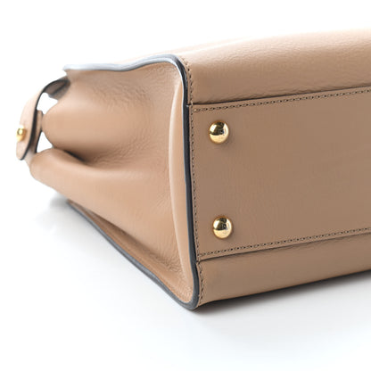 Fendi Vitello Seta Medium Peekaboo Iconic Satchel Cuoio 7 of 9