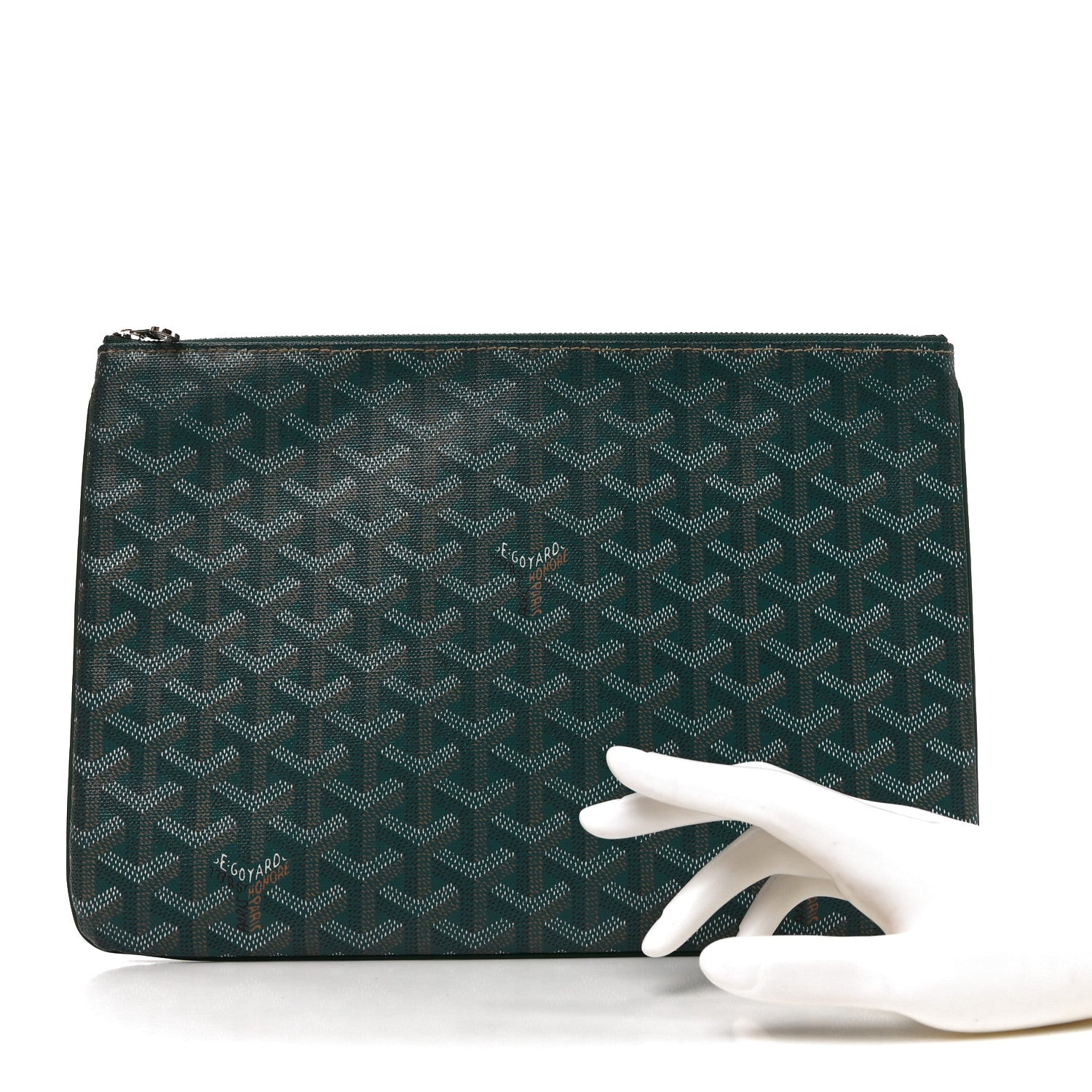 Goyard Goyardine Senat Pochette MM Green 2 of 7