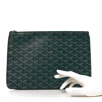 Goyard Goyardine Senat Pochette MM Green 2 of 7