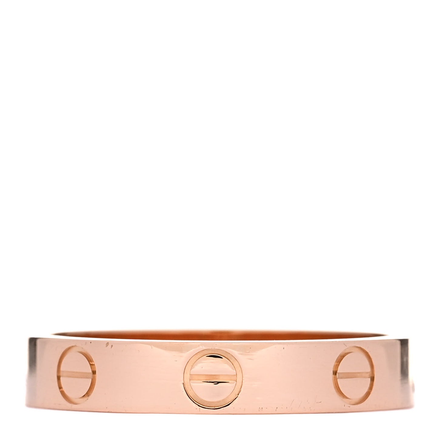 18K Pink Gold 3.5mm LOVE Wedding Band Ring 54 6.75