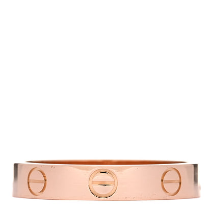 Cartier 18K Pink Gold 3.5mm LOVE Wedding Band Ring 54 6.75 1 of 5