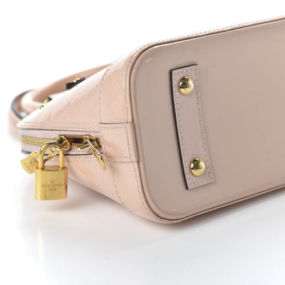 Louis Vuitton Vernis Flowers Alma BB Rose Ballerine 6 of 10
