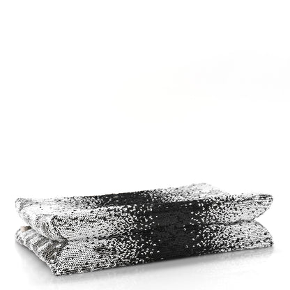 Christian Dior Sequin Clutch Black White 4 of 8