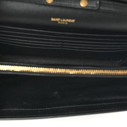 Saint Laurent Patent Monogram Chain Wallet Tortoiseshell 4 of 8