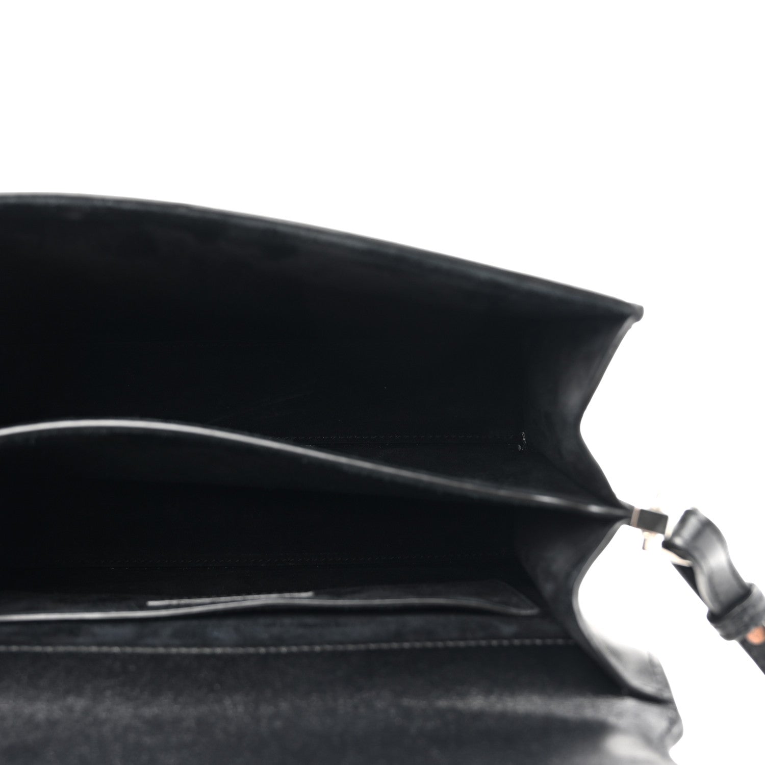 Saint Laurent Canvas Calfskin Medium Classic Monogram Cassandra Top Handle Natural Black 5 of 13