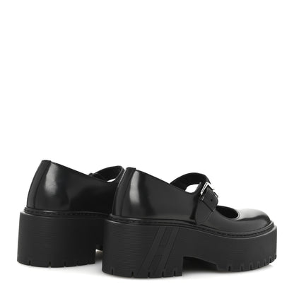 Hermes Glazed Calfskin Hoxton Oxford 35 Black 5 of 9