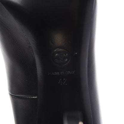 Chanel Lambskin CC Pumps 42 Black 6 of 6