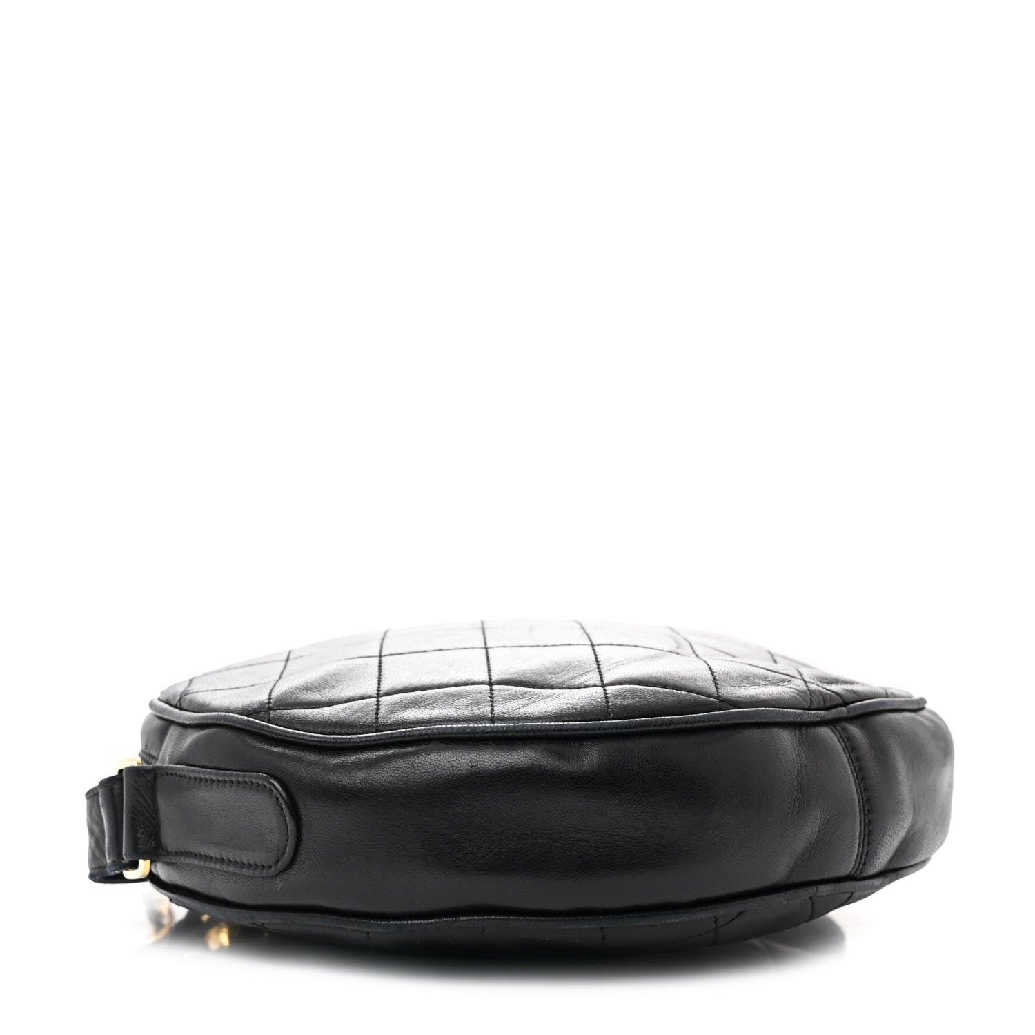 Chanel Lambskin Quilted Round Tassel Crossbody Bag Black 4 of 14