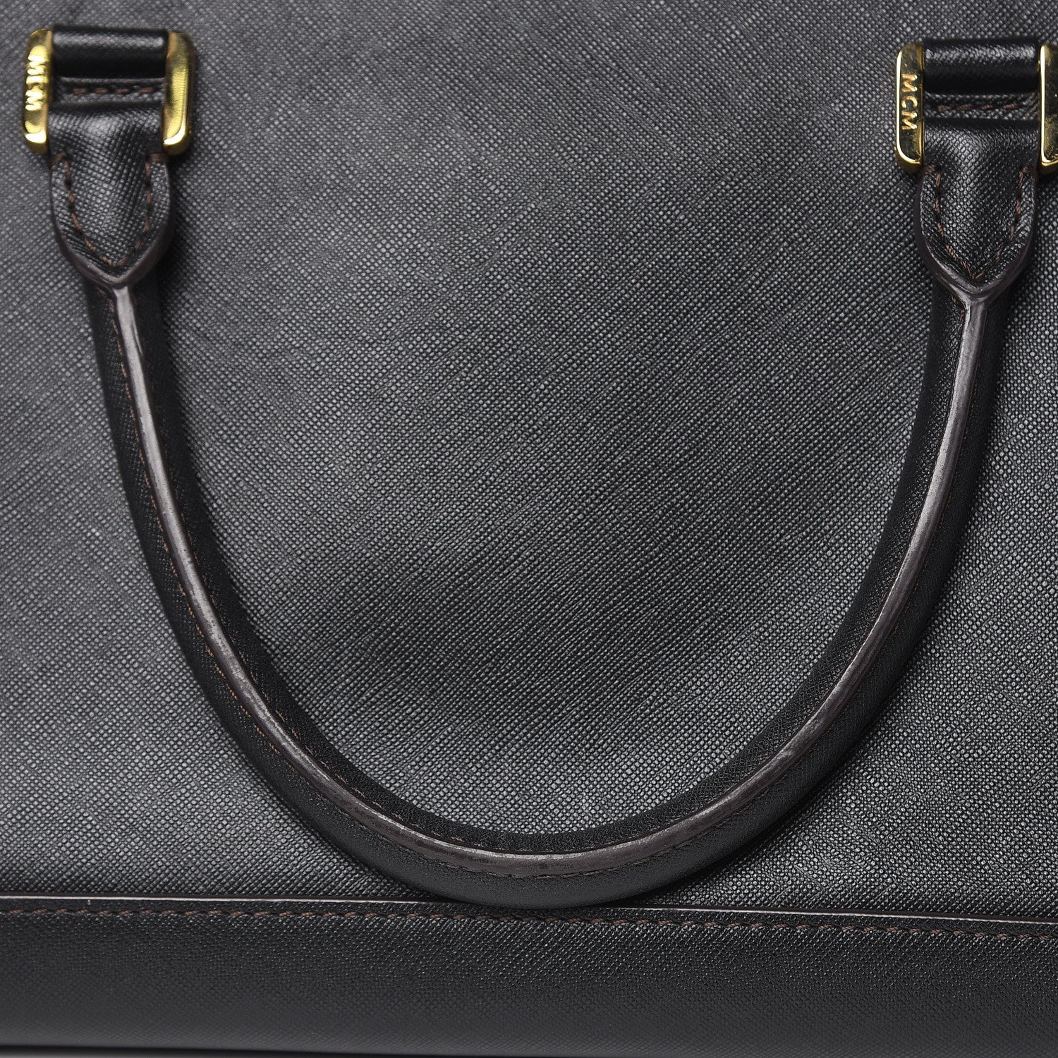 MCM Saffiano Nuovo Tote Black 13 of 14