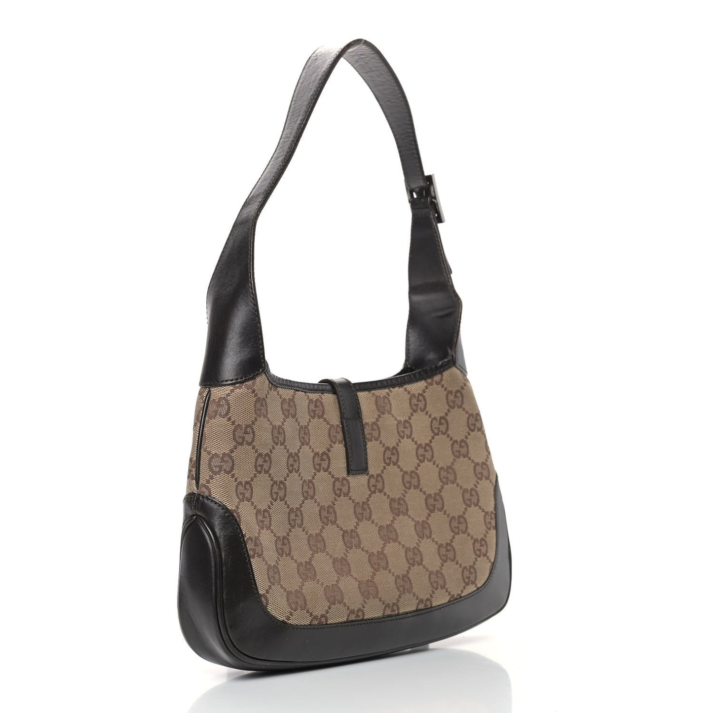 Monogram Web Small Jackie O Hobo Dark Brown