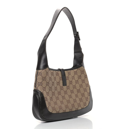 Gucci Monogram Web Small Jackie O Hobo Dark Brown 3 of 12