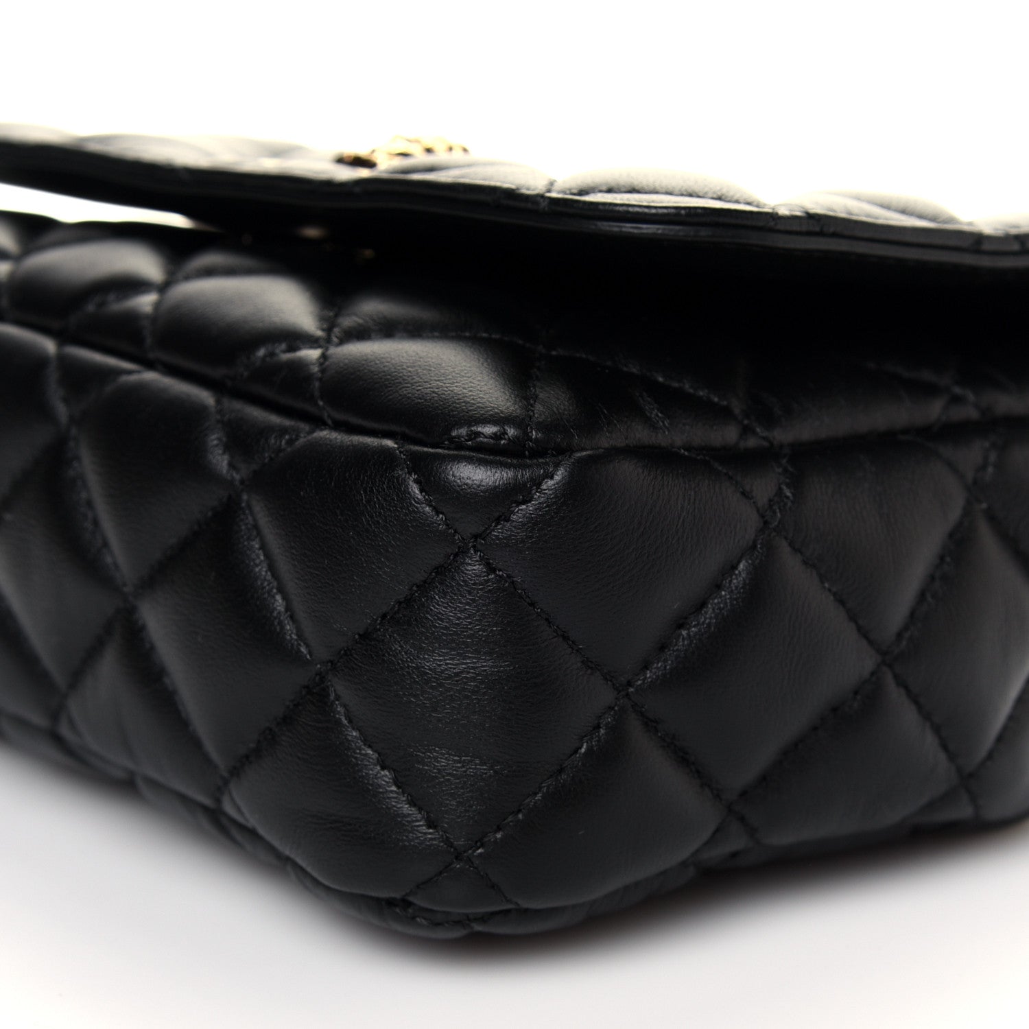 Versace Nappa Quilted Small Medusa Chain Crossbody Black 9 of 10