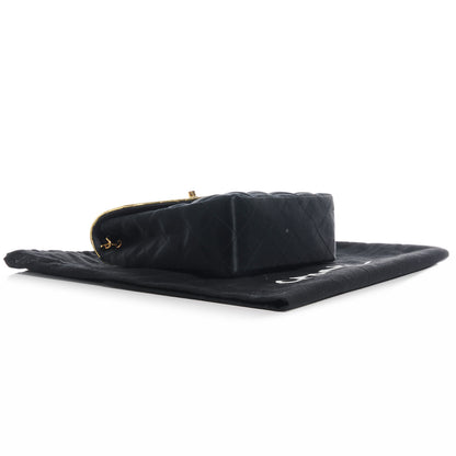 Chanel Satin Calfskin Quilted Bi-Color Mini Flap Black Gold 4 of 8