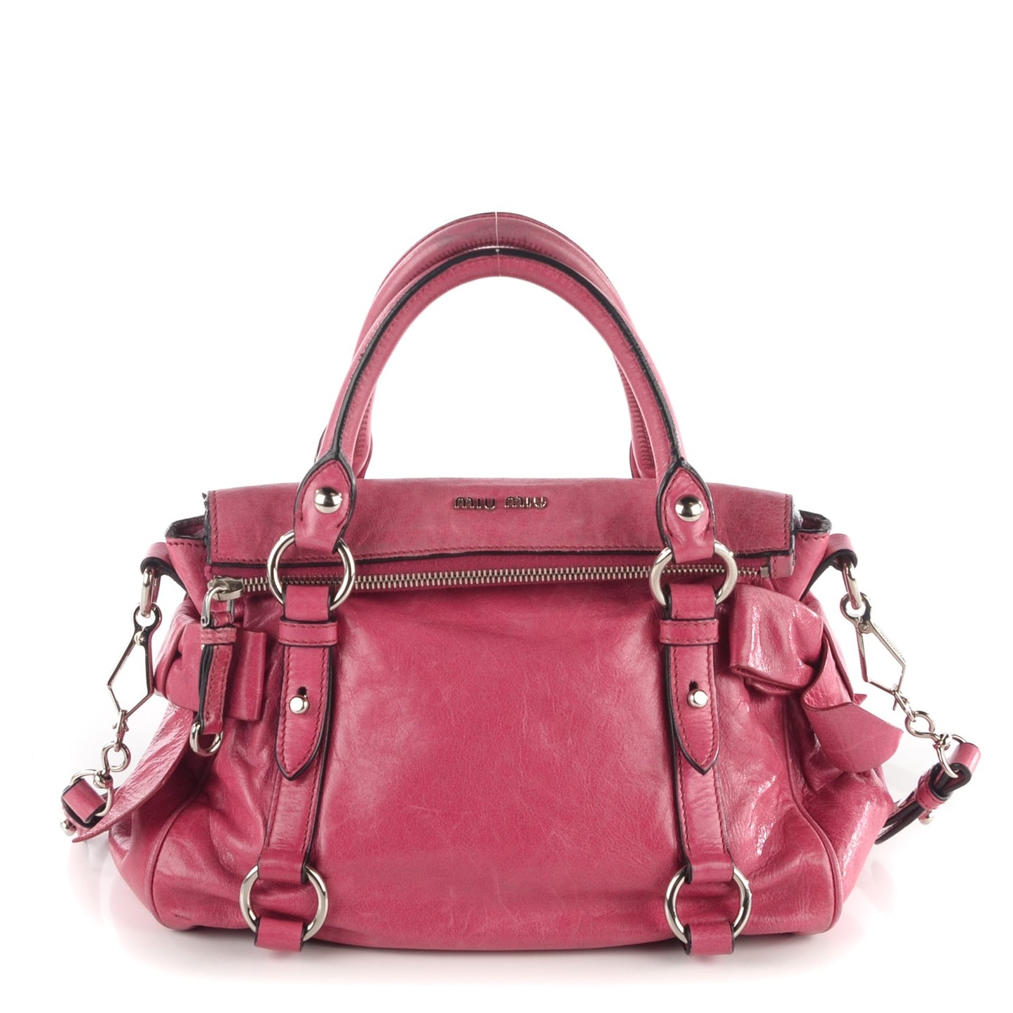 Vitello Lux Mini Bow Bag Pink