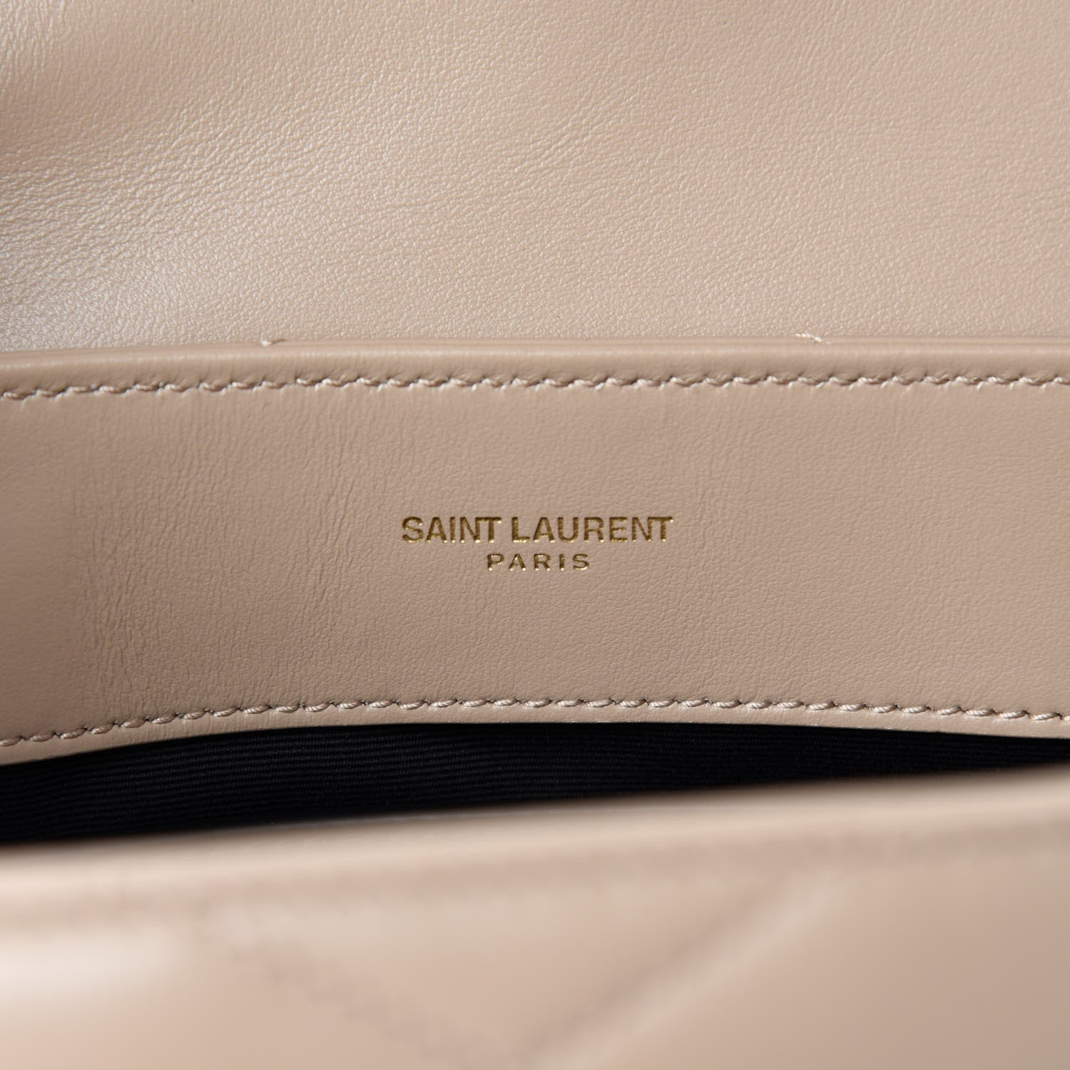 Saint Laurent Calfskin Y Quilted Monogram Small Loulou Chain Satchel Dark Beige 9 of 11