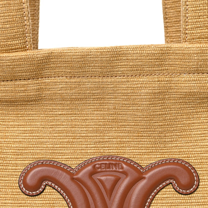 Celine Canvas Calfskin Triomphe Large Cabas Thais Natural Tan 8 of 10