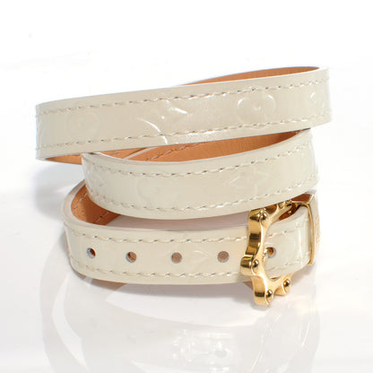 Louis Vuitton Vernis Triple Tour Coil Bracelet Perle 5 of 8