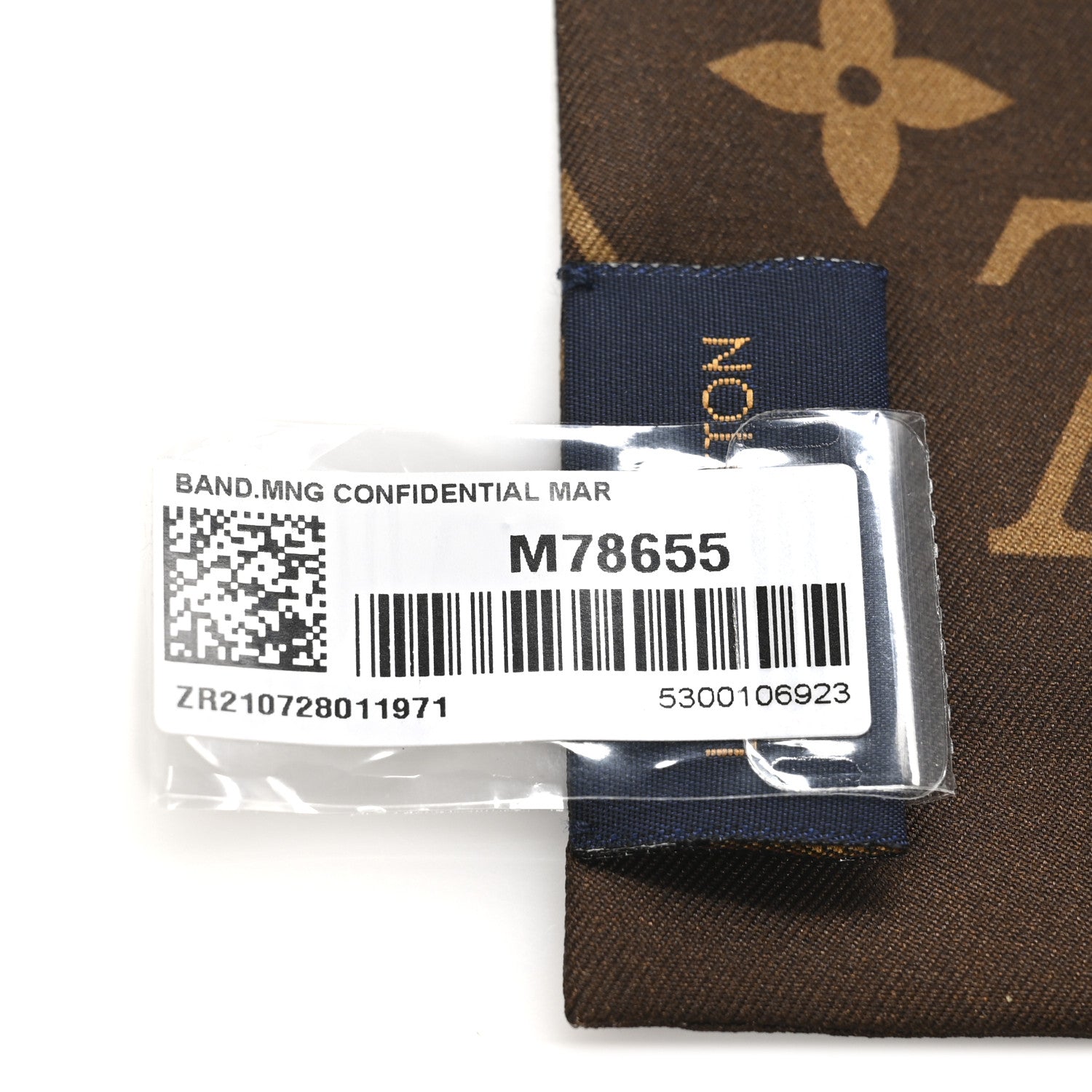 Louis Vuitton Silk Monogram Confidential Bandeau Brown 3 of 3