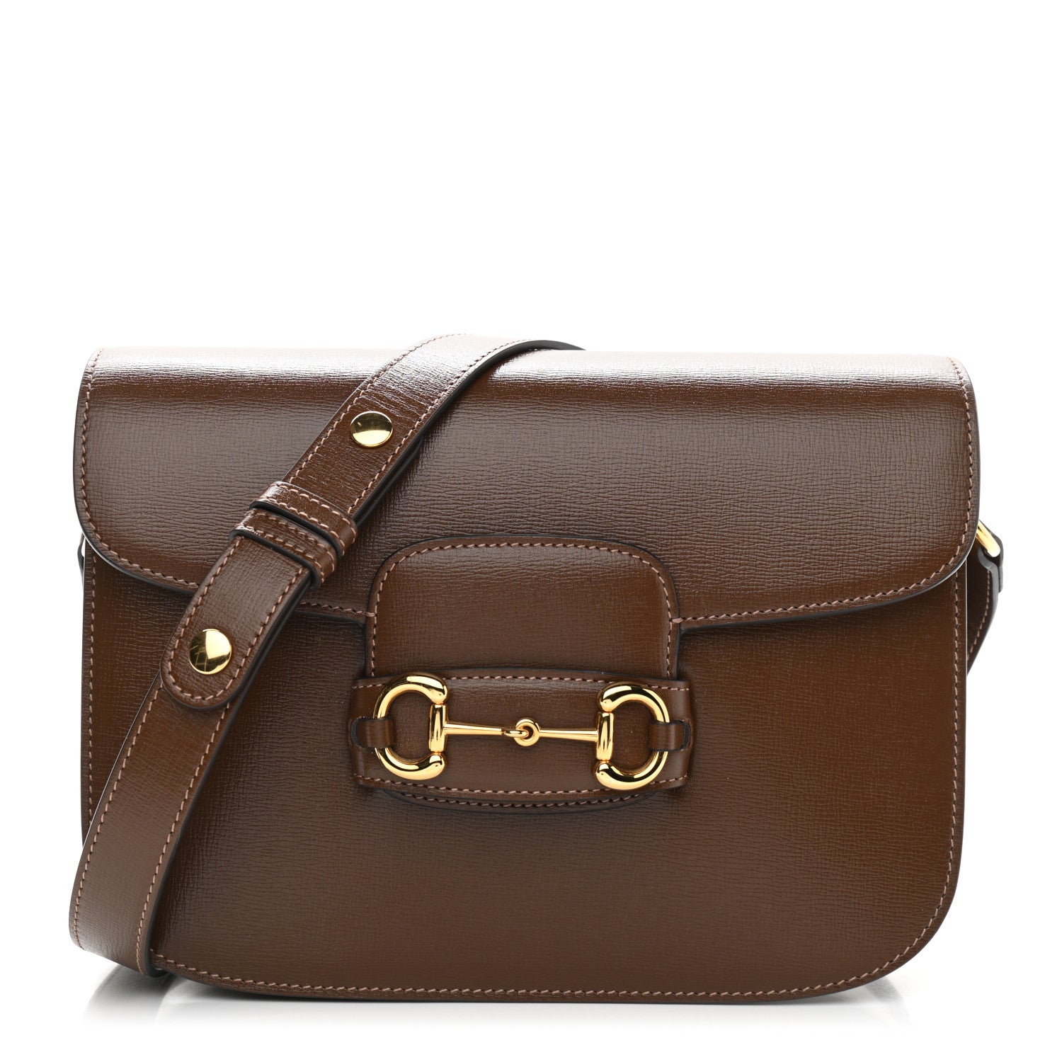 Gucci Azalea Calfskin Horsebit 1955 Shoulder Bag Brown Sugar 1 of 12