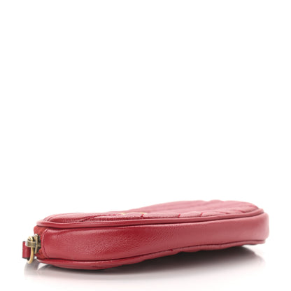 Gucci Azalea Calfskin Matelasse GG Marmont Multi Belt Bag 95 38 Romantic Cerise 4 of 15