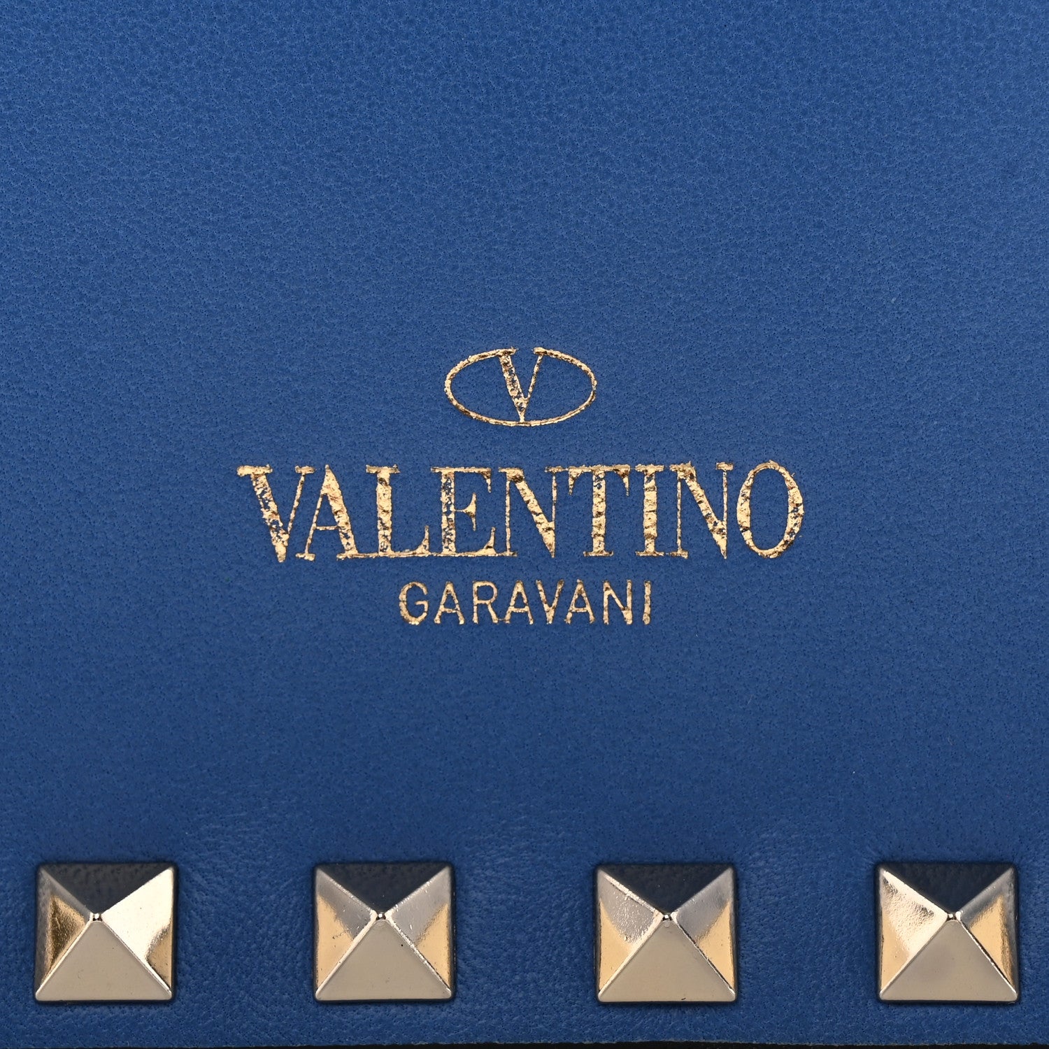 Valentino Garavani Nappa Small Rockstud Wristlet Clutch Light Sapphire 12 of 12