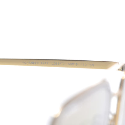 Chanel Pilot Sunglasses 4241 Gold 5 of 8