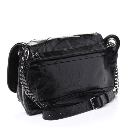 Saint Laurent Crinkled Calfskin Matelasse Monogram Niki Body Bag Black 2 of 4