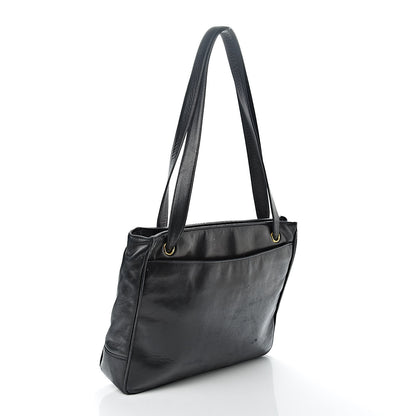 Chanel Lambskin Studded CC Tote Black 3 of 14