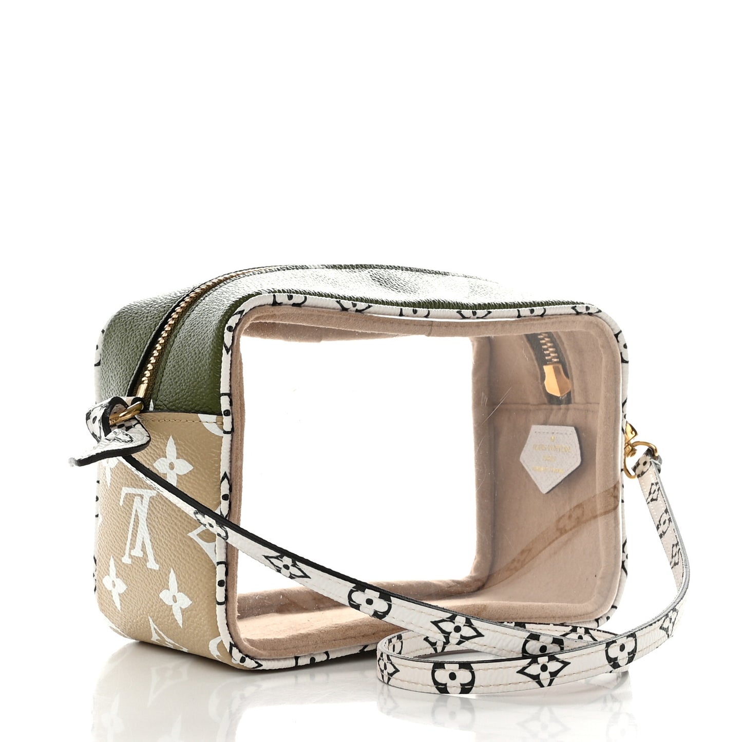 Monogram Giant Beach Pouch Kaki