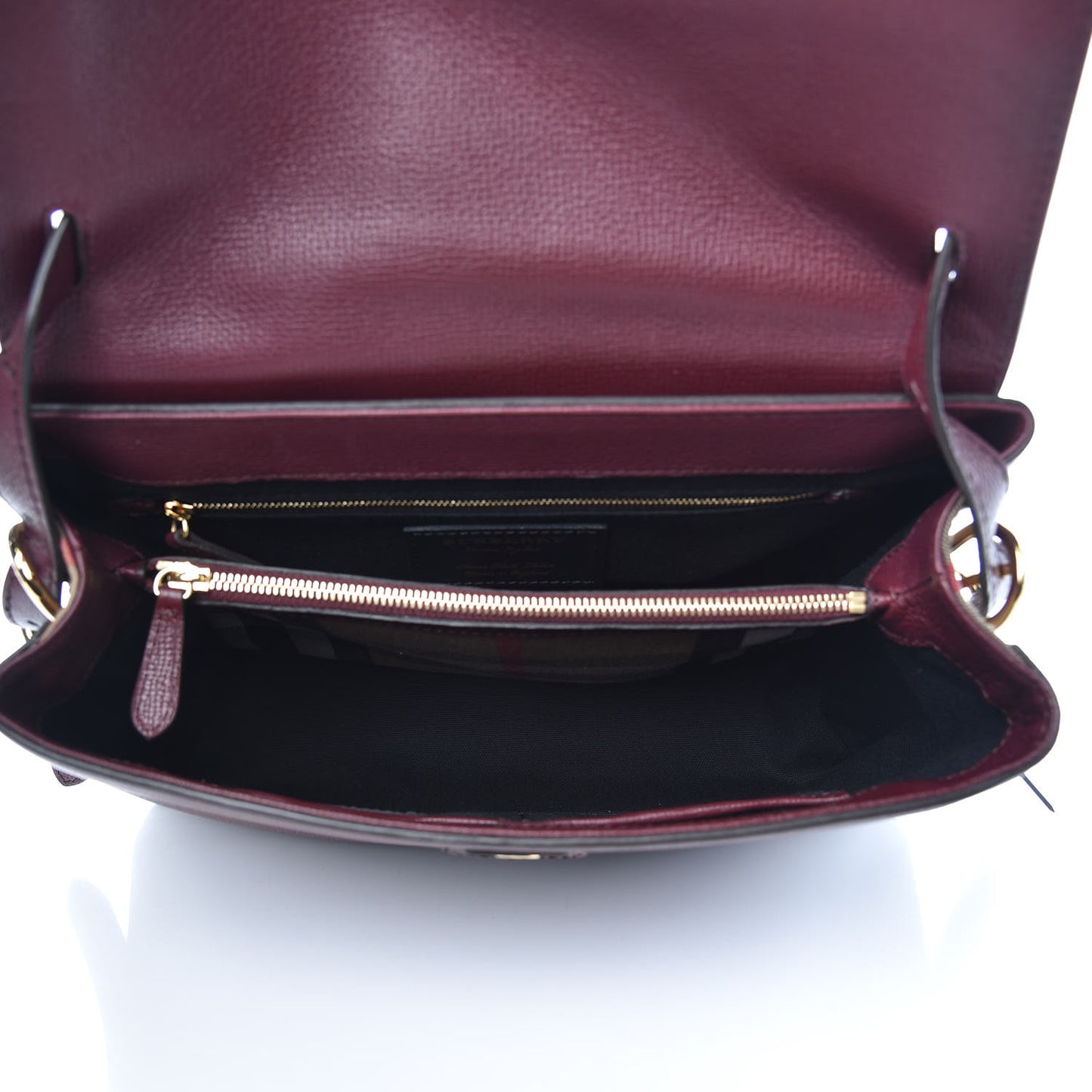 Derby Calfskin House Check Medium Camberley Burgundy