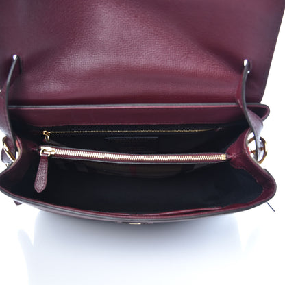 Burberry Derby Calfskin House Check Medium Camberley Burgundy 6 of 12