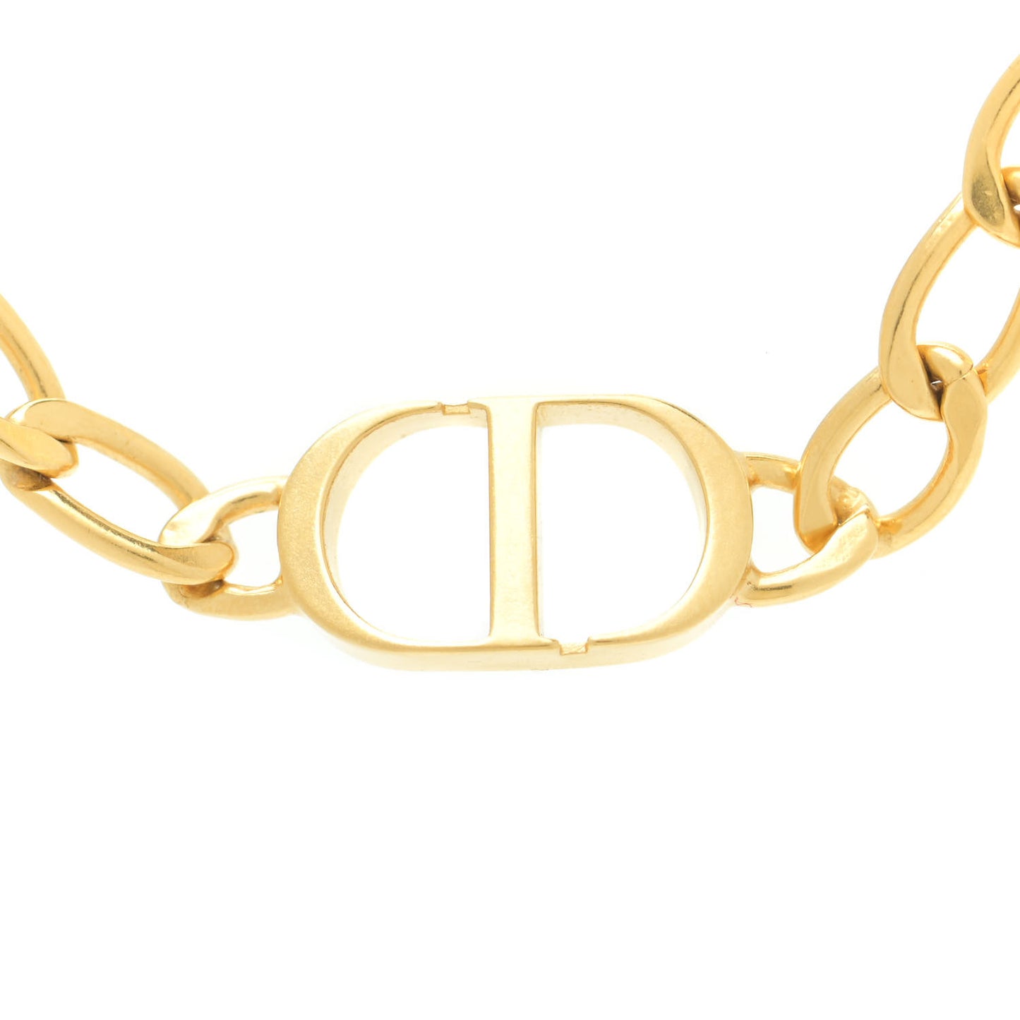 Metal Petit CD Choker Necklace Gold