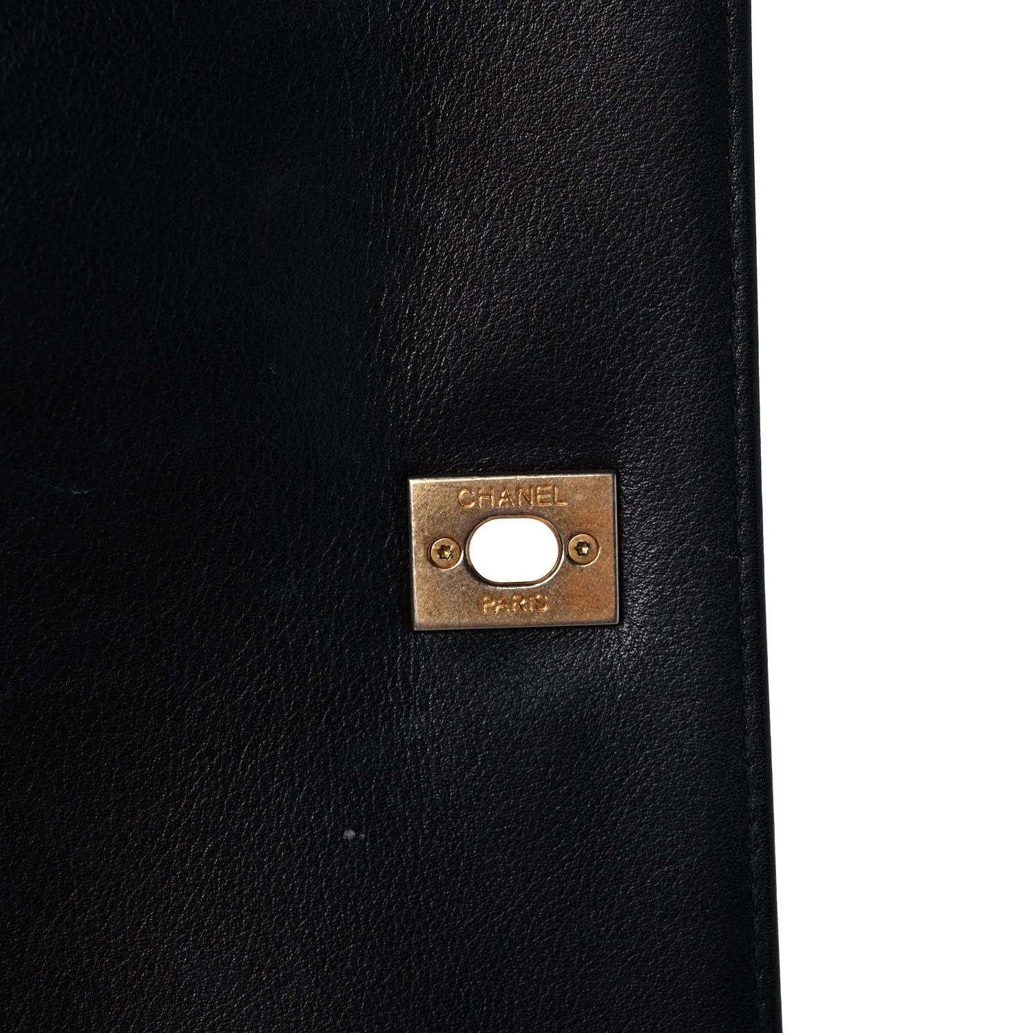 Chanel Grained Calfskin Chevron Stitched Medium Chic Top Handle Flap Black 6 of 13