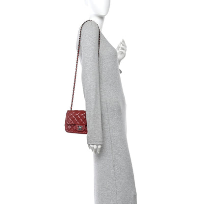 Chanel Lambskin Quilted Mini Square Flap Red 2 of 10