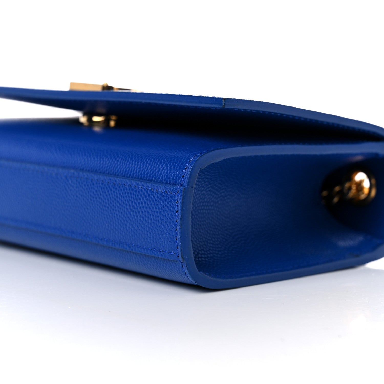 Saint Laurent Grain De Poudre Small Classic Monogram Kate Satchel Electric Blue 9 of 13