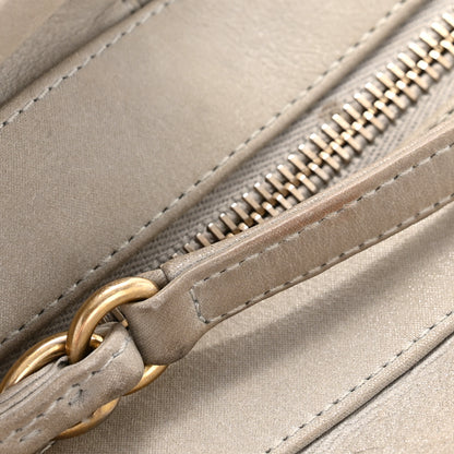 Chanel Iridescent Calfskin Chic Quilt Bowling Bag Grey 13 of 13