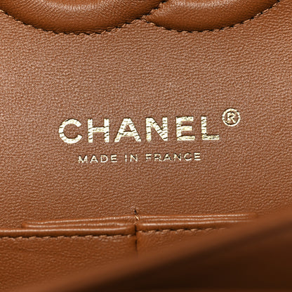 Chanel Lambskin Quilted Medium Double Flap Brown 6 of 11